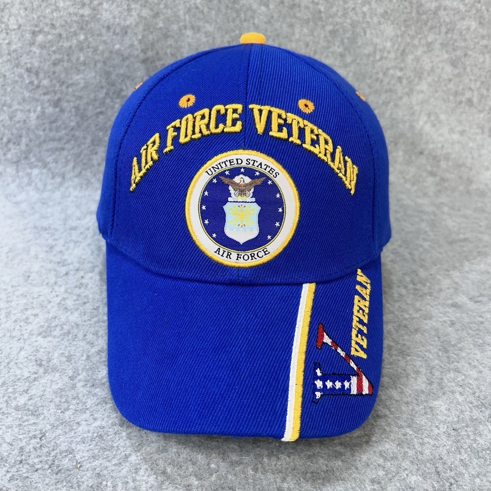 Air Force Veteran Cap Medals of America Blue‎ Adjustable Baseball Hat USAF